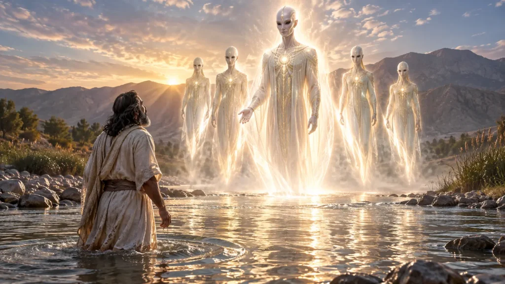 Misterios y profecías de Zoroastro: recreación de su revelación junto a un río.